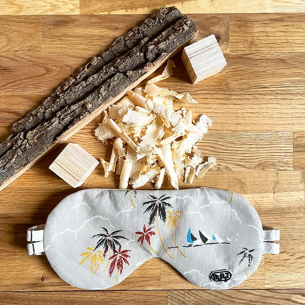 Slaapmasker met opbergzakje