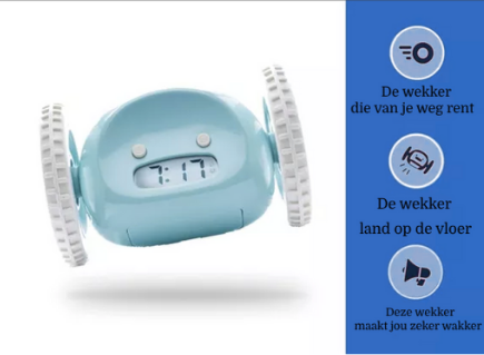 De wekker op wielen